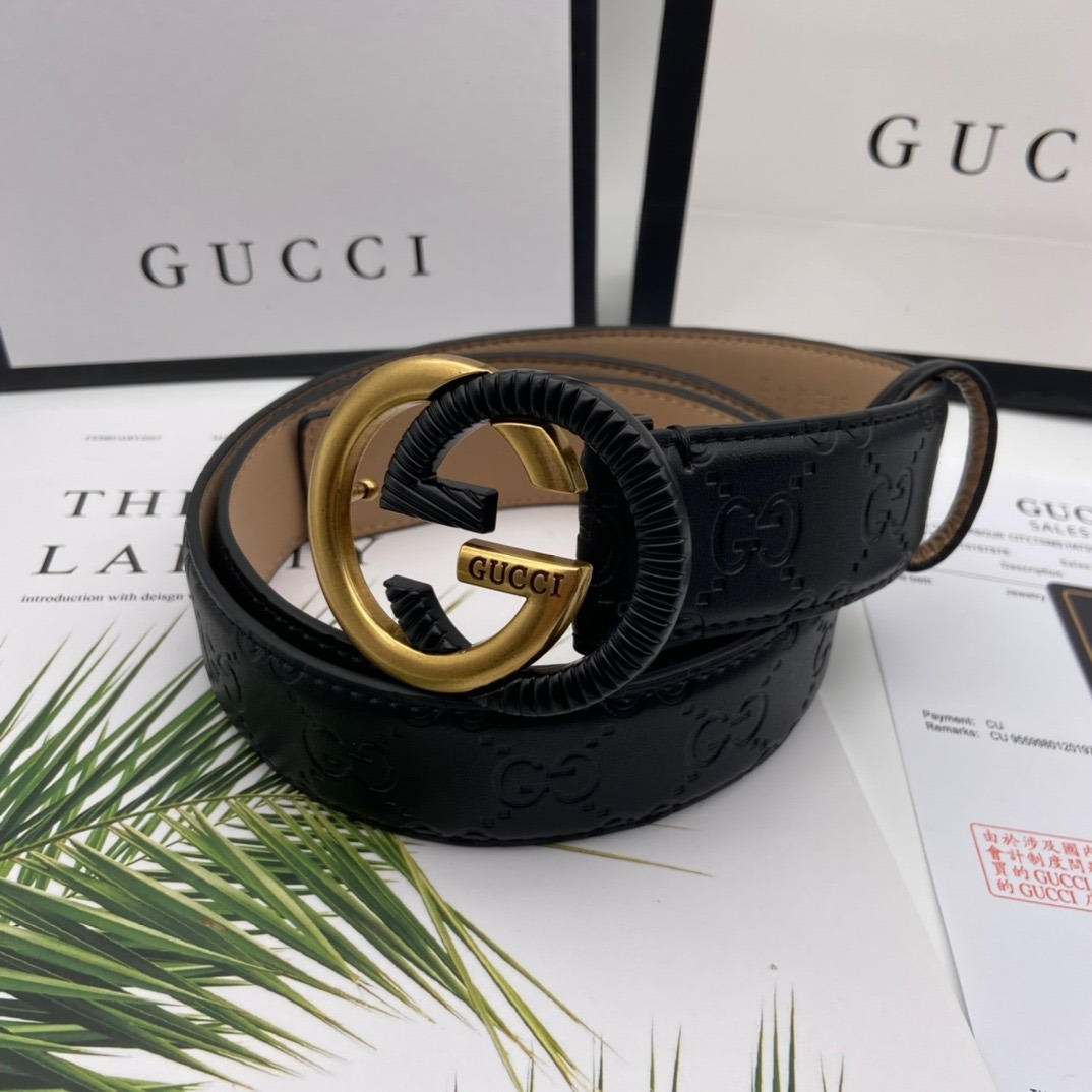 Mens gucci sales belt gold buckle