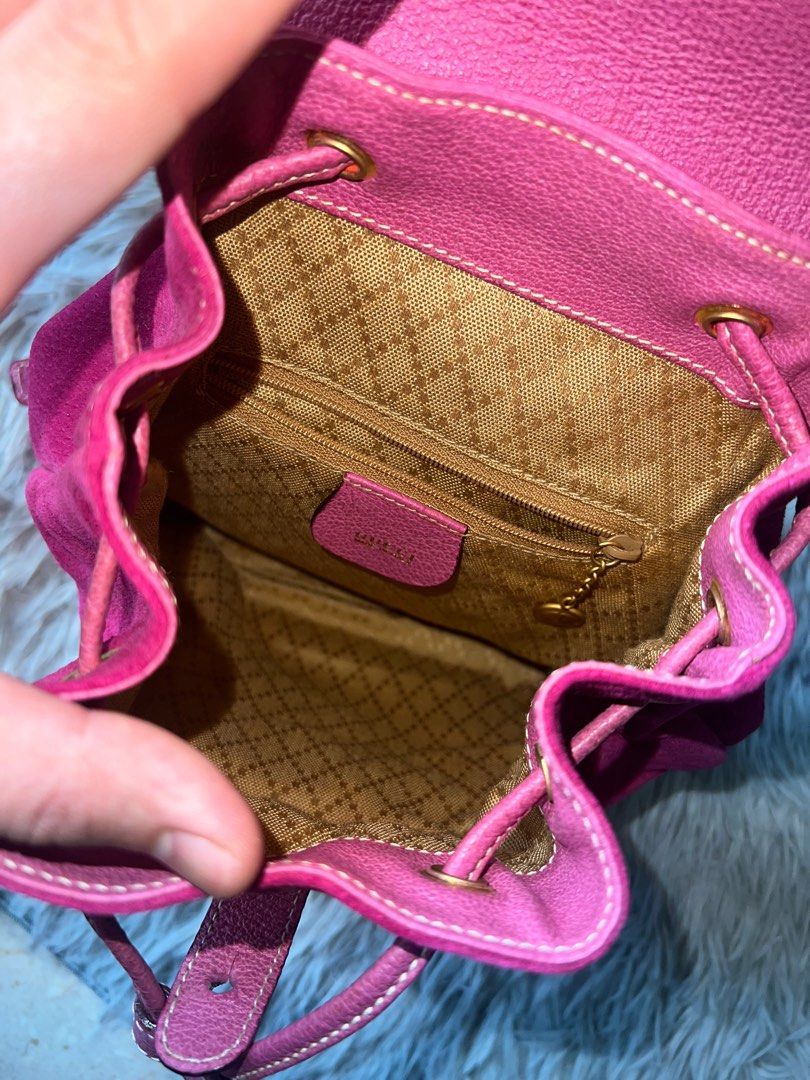Purple gucci backpack store