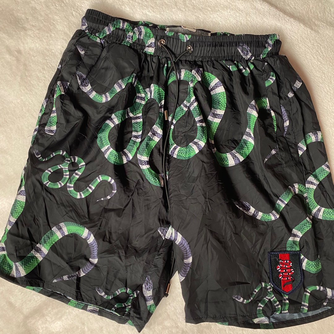 Gucci Snake Printed Swimming Shorts