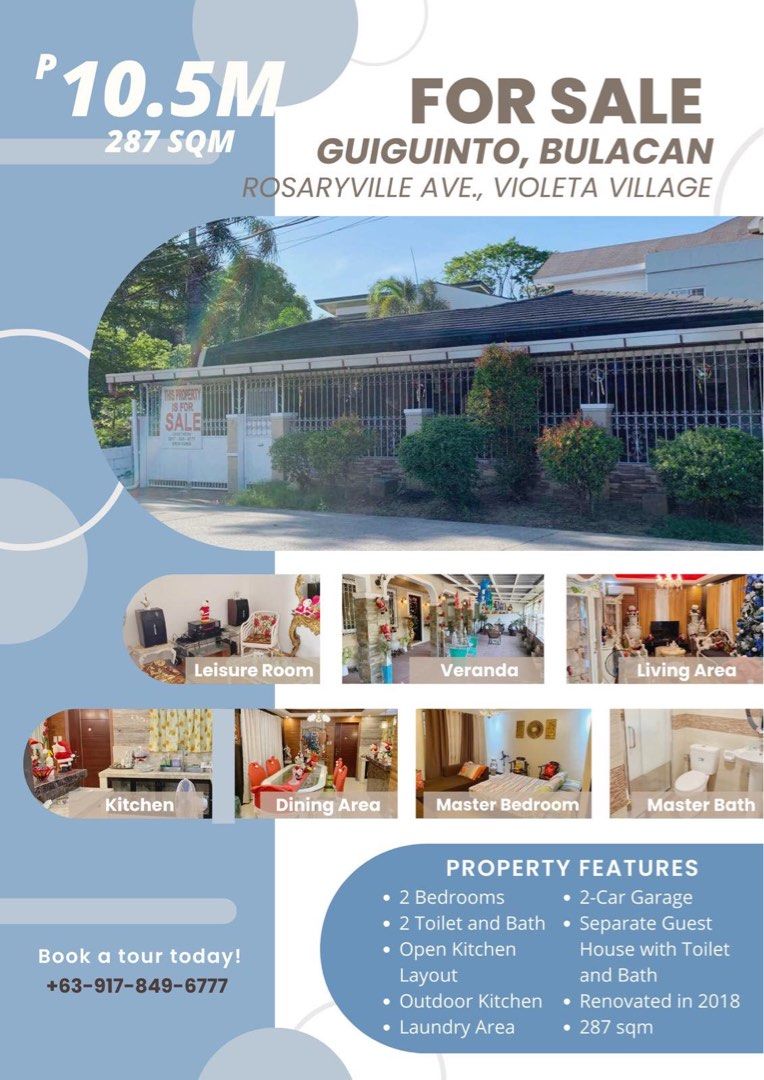 GUIGUINTO BULACAN HOUSE AND LOT FOR SALE, Property, For Sale, House