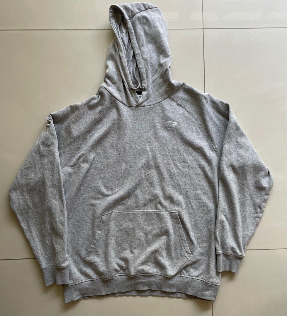 Grey gymshark hoodie online