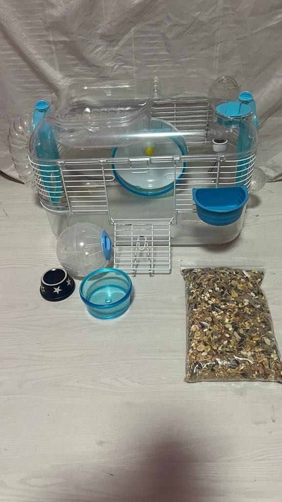 LillipHut Hamster Cage U2013 Portable Small Animal Habitat With