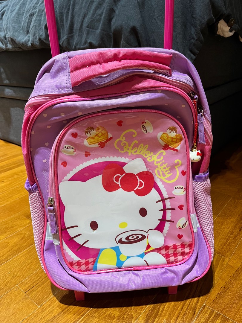 Hello kitty trolley bag for school sales