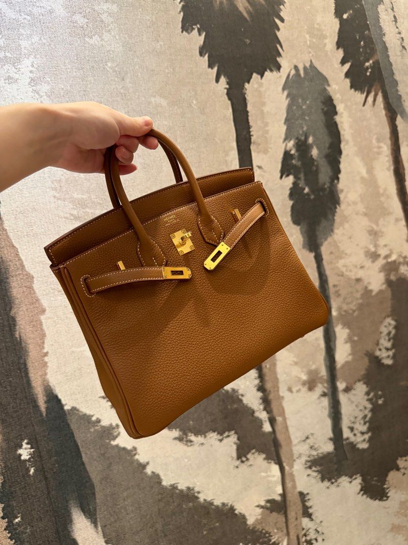 Hermes birkin 25 gold on sale