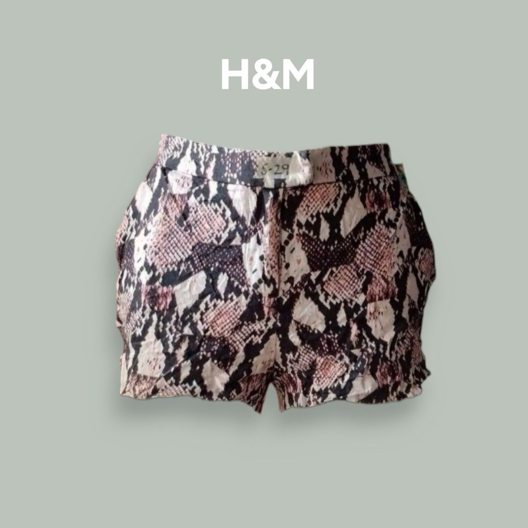 Snake print shorts h&m clearance