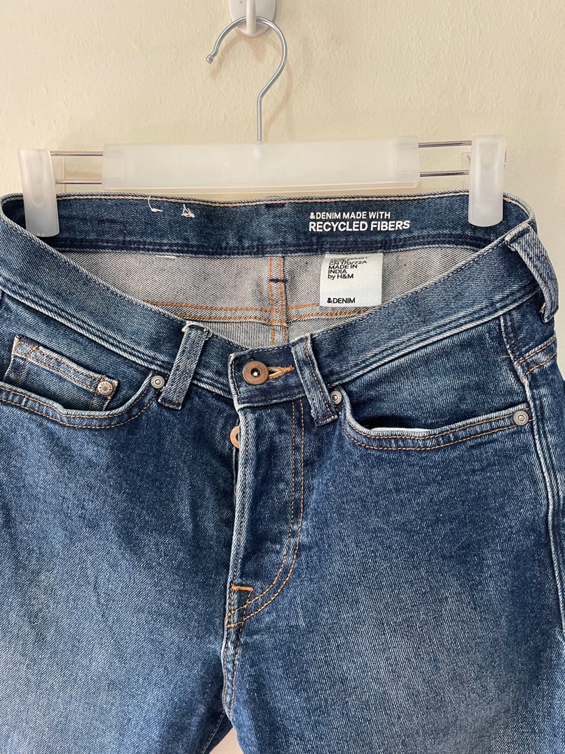 H and m low rise jeans top