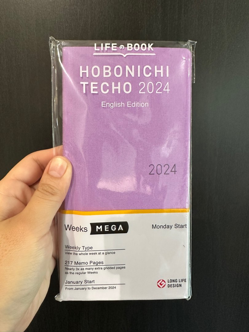 Hobonichi MEGA Weeks Lavender 2024 English Edition, Hobbies & Toys