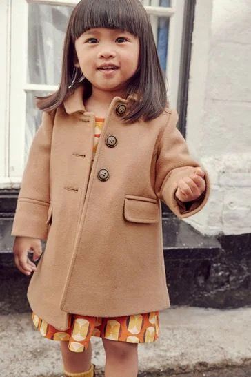 Baby girl camel best sale coat