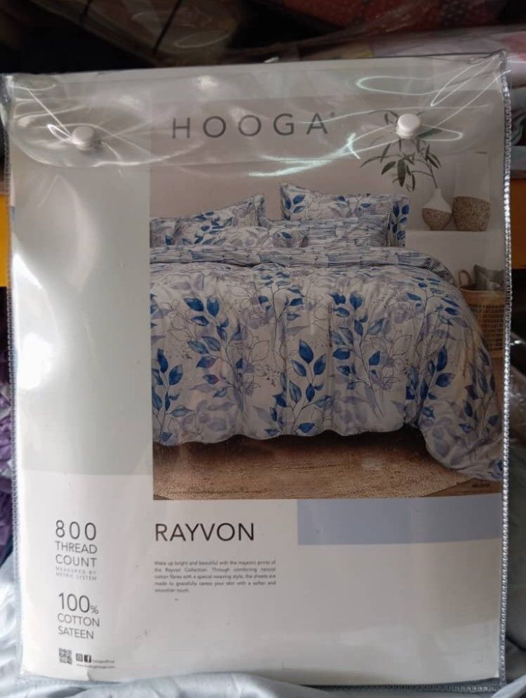 Hooga Queen Fitted Bedsheet, Furniture & Home Living, Bedding & Towels