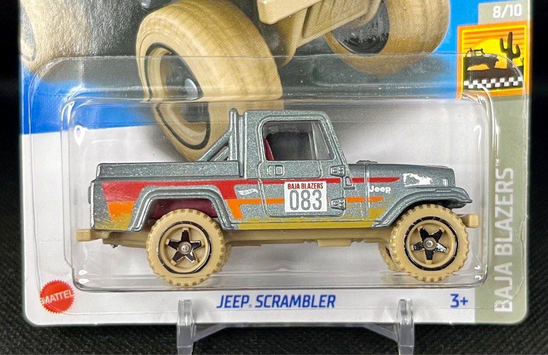 Hot Wheels Baja Blazer 2023 &ndash; Jeep Scrambler Grigia &ndash; Serie Baja Blazers 8/10 &ndash; 233/250