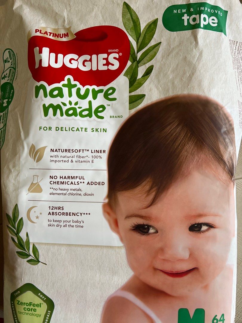 Huggies Naturemade Diapers, Babies & Kids, Bathing & Changing, Diapers