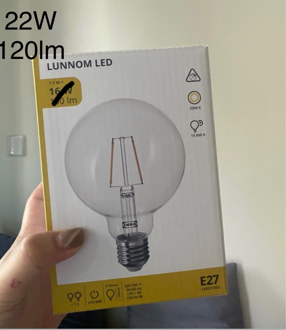 Lunnom led bulb sales e27 100 lumen