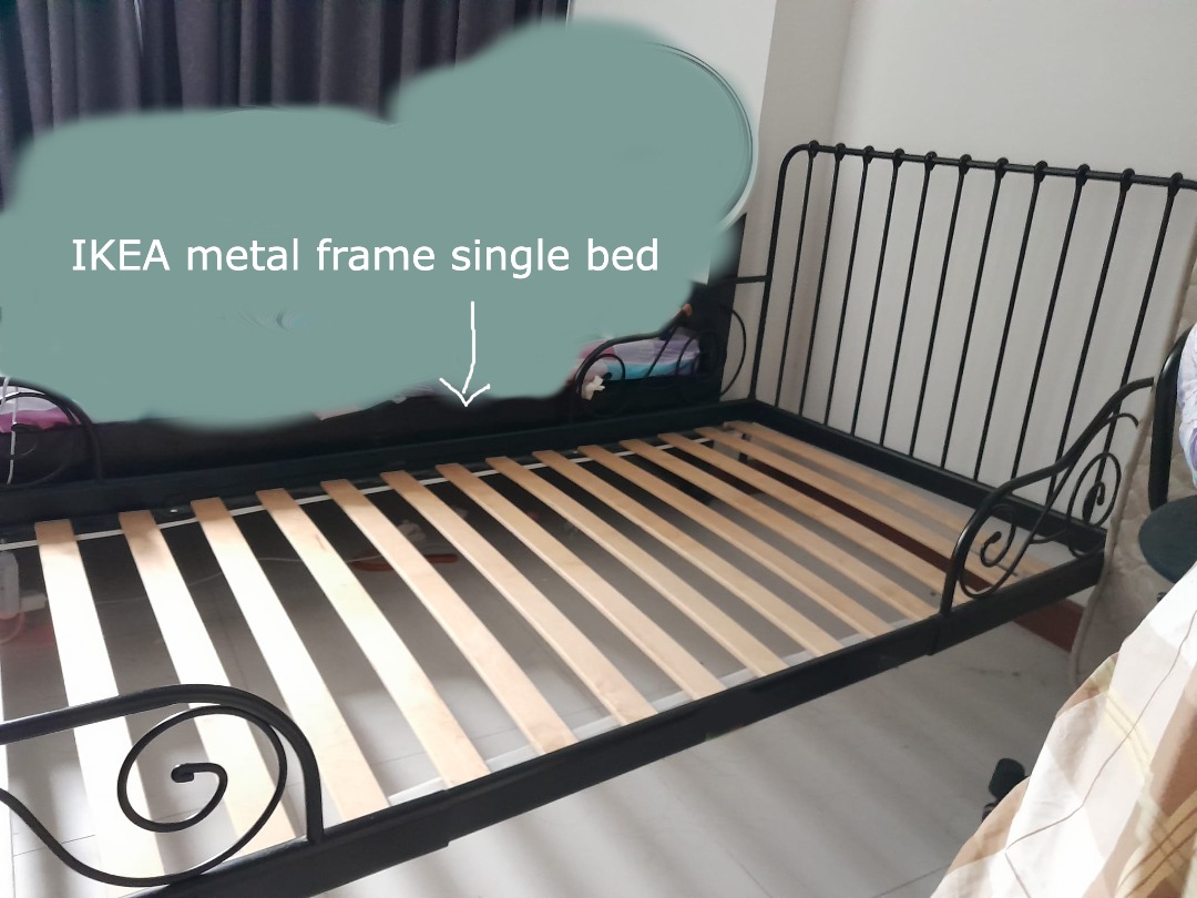 IKEA Metal Bed Frame, Furniture & Home Living, Furniture, Bed Frames