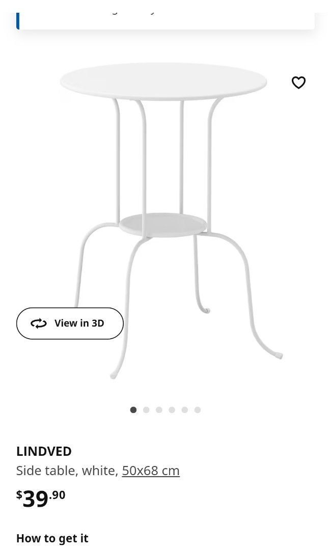 IKEA Side Table, Furniture & Home Living, Furniture, Tables & Sets on