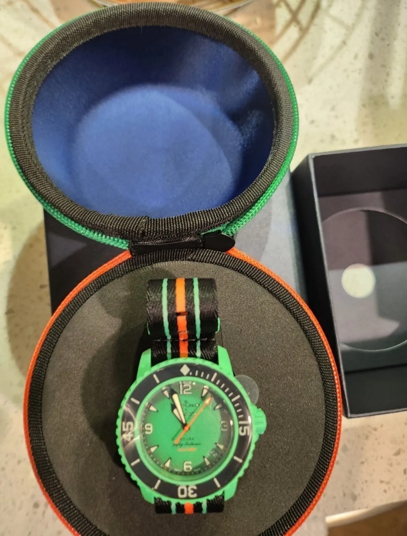 INDIAN OCEAN Swatch x Blancpain, 名牌, 手錶- Carousell