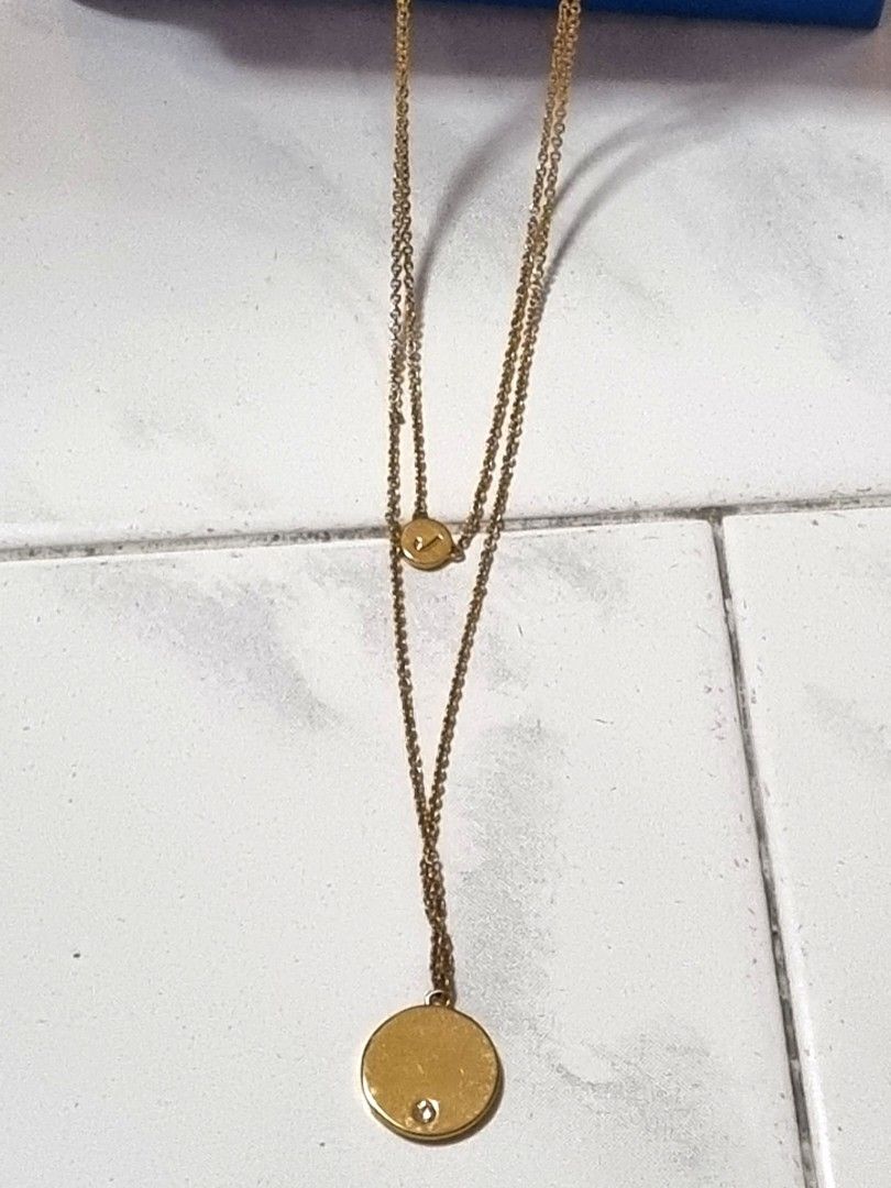 J crew initial top necklace
