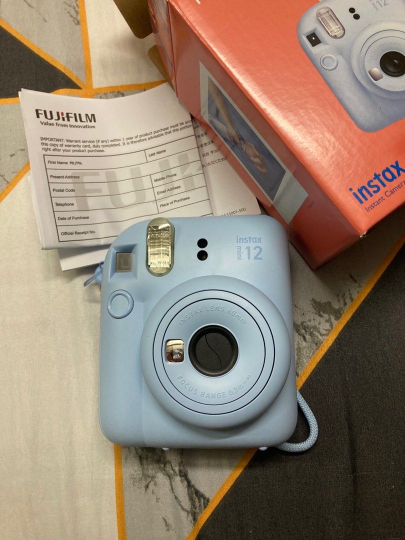 Instax Mini 12 (Pastel Blue) For Sale, Photography, Cameras on