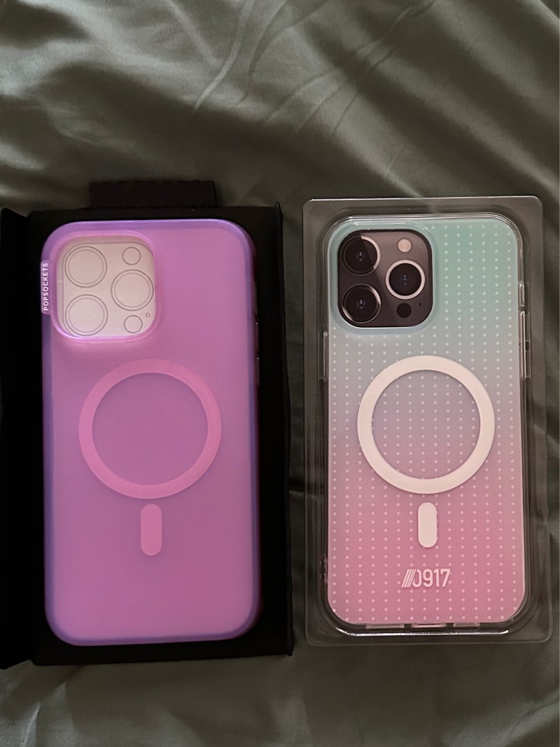 iPhone 14 Pro Max Popsocket and 0917 case, Mobile Phones & Gadgets