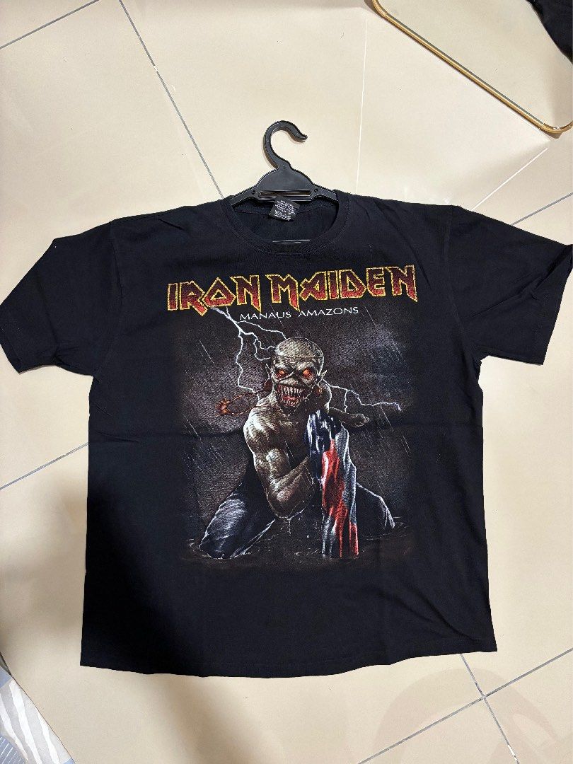 Iron Maiden Manaus Amazon Vintage Band T shirt Men s Fashion