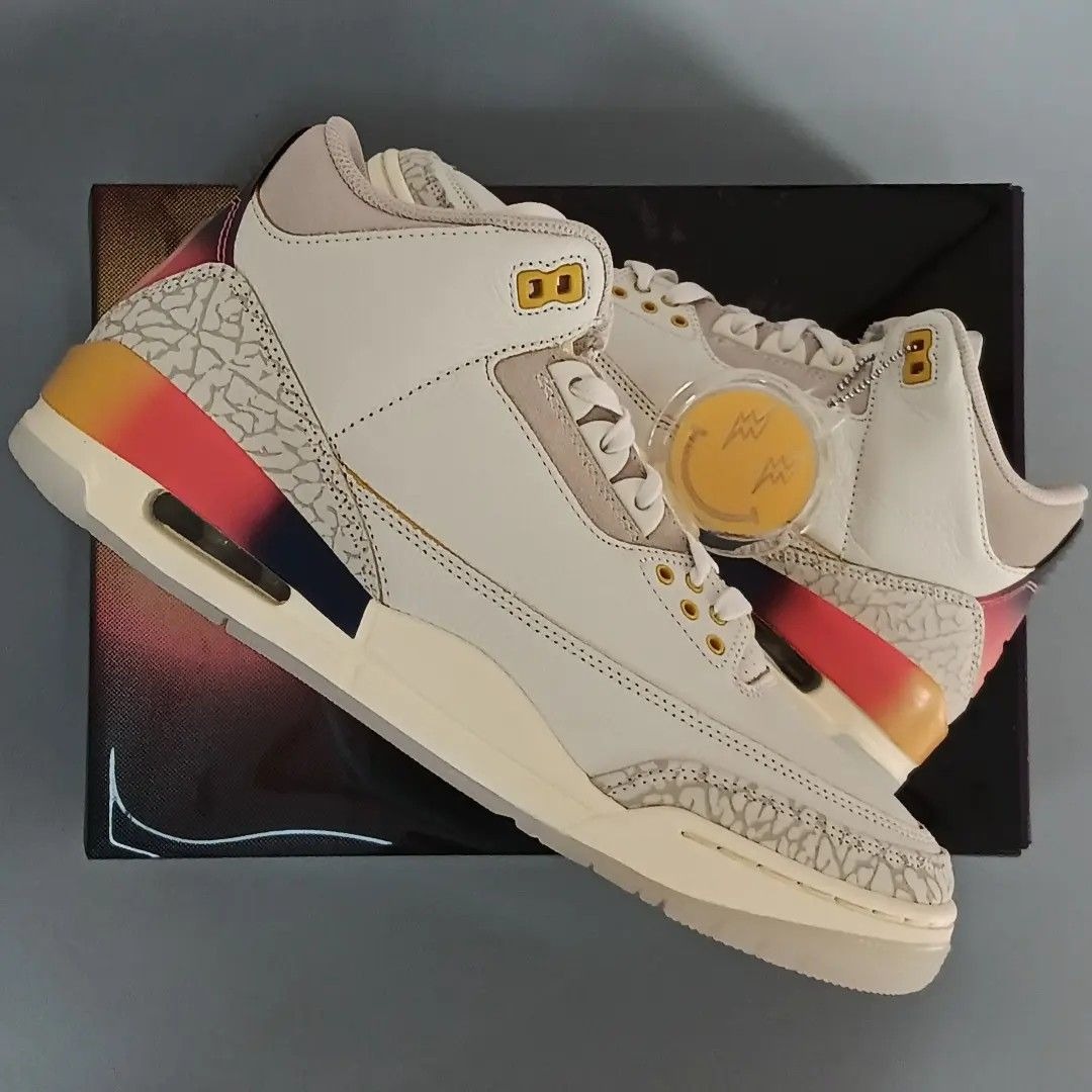 J. Balvin x Air Jordan 3 Retro 'Medellín Sunset' - 9.5US, Men's