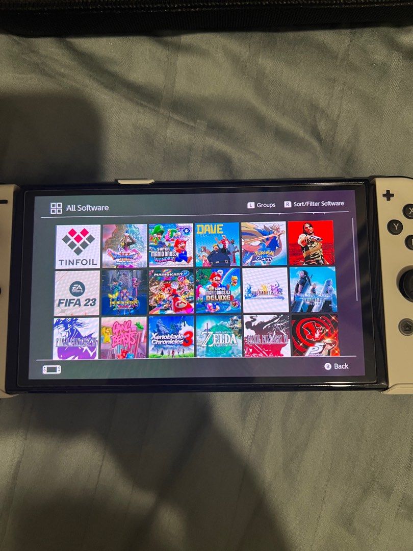 Jailbreak Oled Nintendo Switch Oled White Dual Mode, Video Gaming