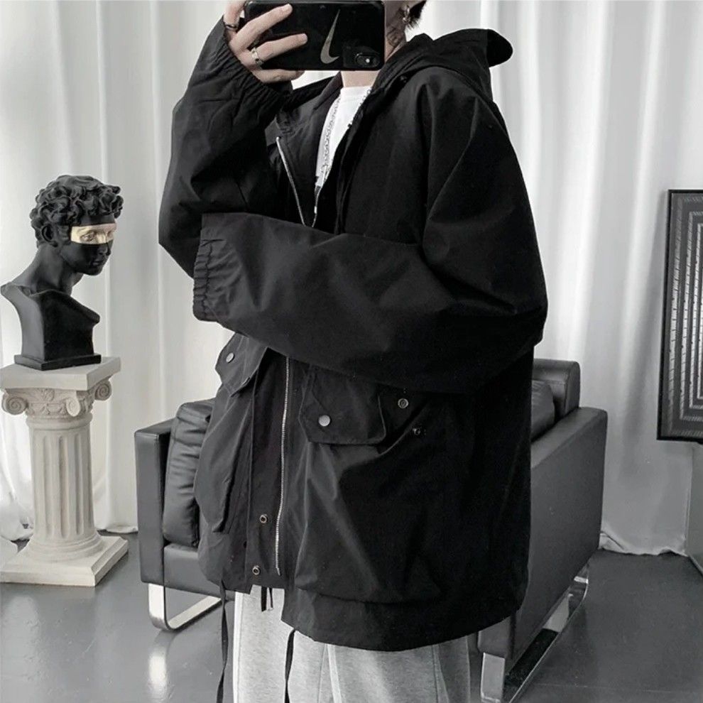 Mens cargo jacket with hood hotsell