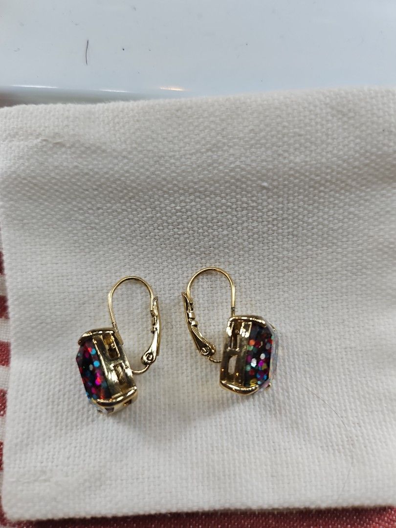 Kate spade sale glitter earrings multicolor
