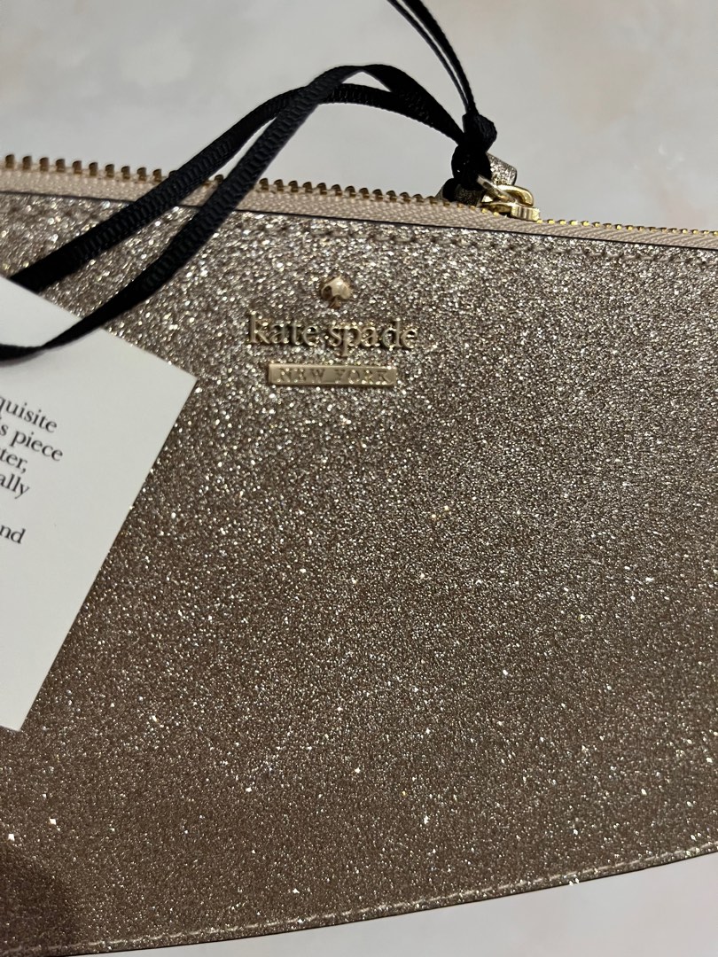 Kate spade glitter pouch top