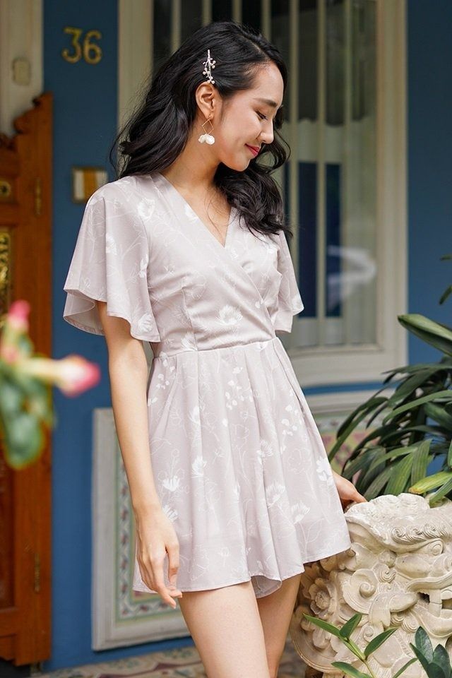 Kimono wrap romper 2025