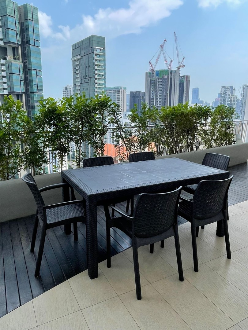 Keter bali table and chairs outlet