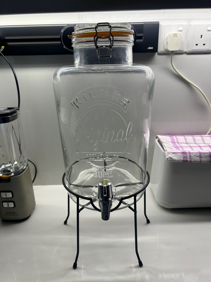 Kilner Vintage Drinks Dispenser 8 litre 8L with Metal Stand
