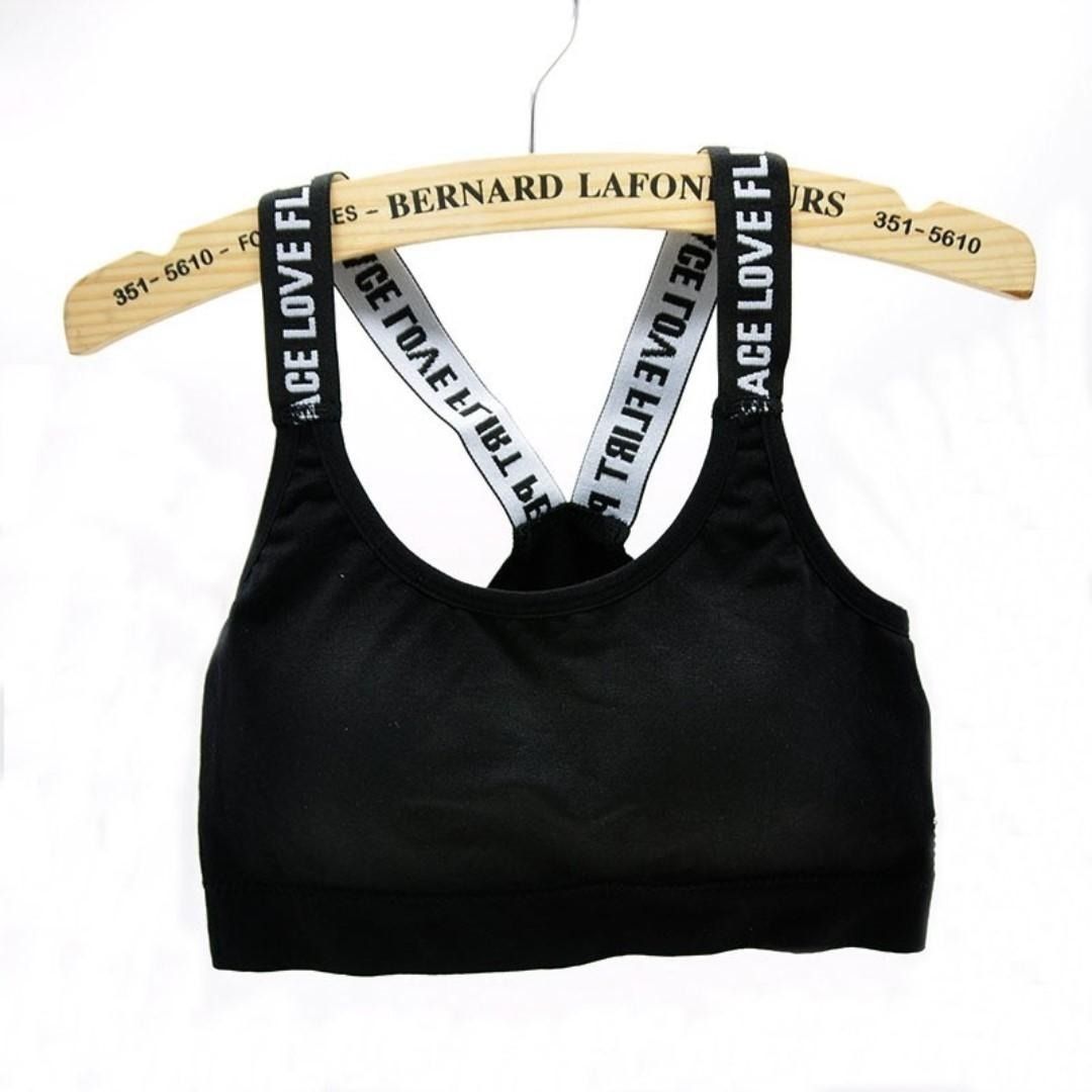 Korean Style Zipper Bralette with Padding, Women's Fashion, Tops, Others  Tops on Carousell