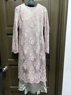 1,000+ affordable kurung moden lace pink For Sale, Muslimah Fashion