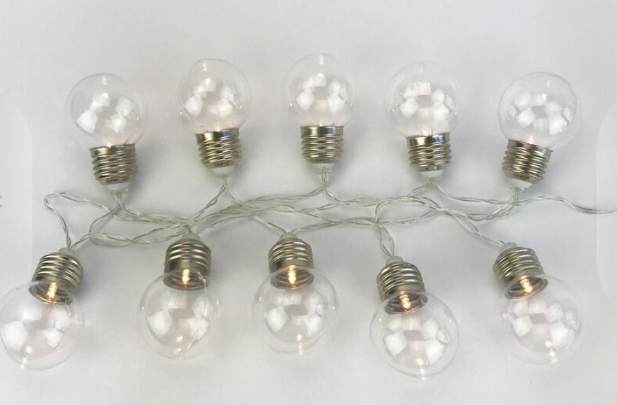 LED Battery Operated String Bulb Lights, Furniture & Home Living