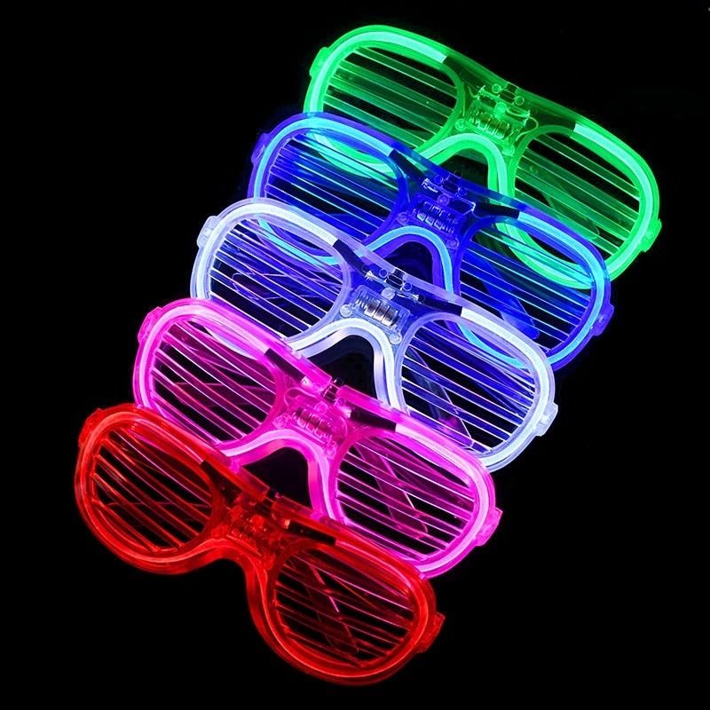LED Glasses Halloween Neon Flashing Women Light Up Party