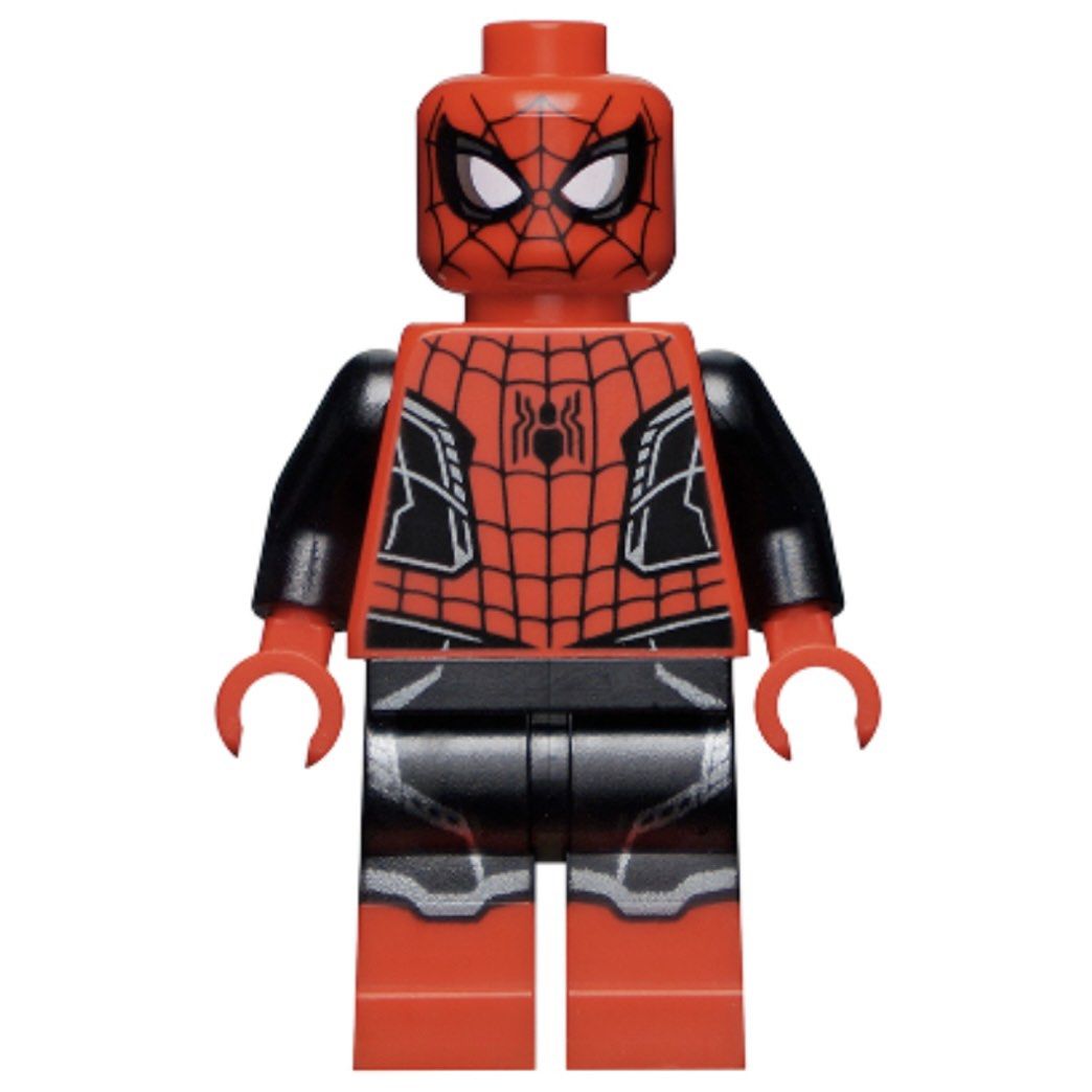 Lego spider man far from deals home red and black suit