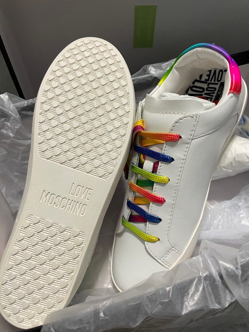 Love Moschino White Sneakers Women s Fashion Footwear Sneakers
