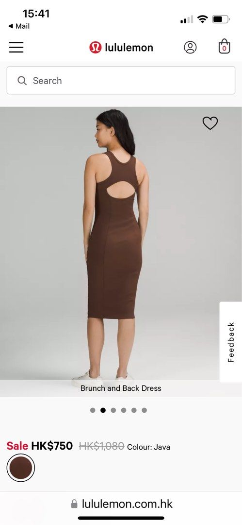 lululemon brunch dress The Elle Ribbed Bodycon Dress main image 0