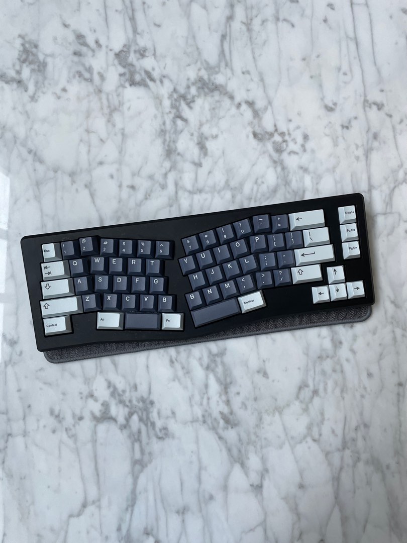 Kit Clavier Mécanique Fox Lab Sandglass - Ergo Alice - Blanc - QWERTY