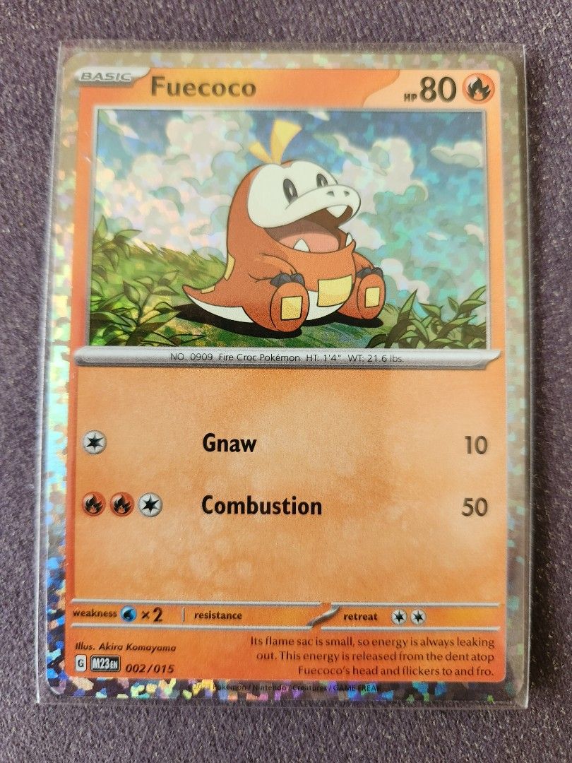 Mcdonald Pokemon TCG rare holo Fuecoco, Hobbies & Toys, Toys & Games on  Carousell
