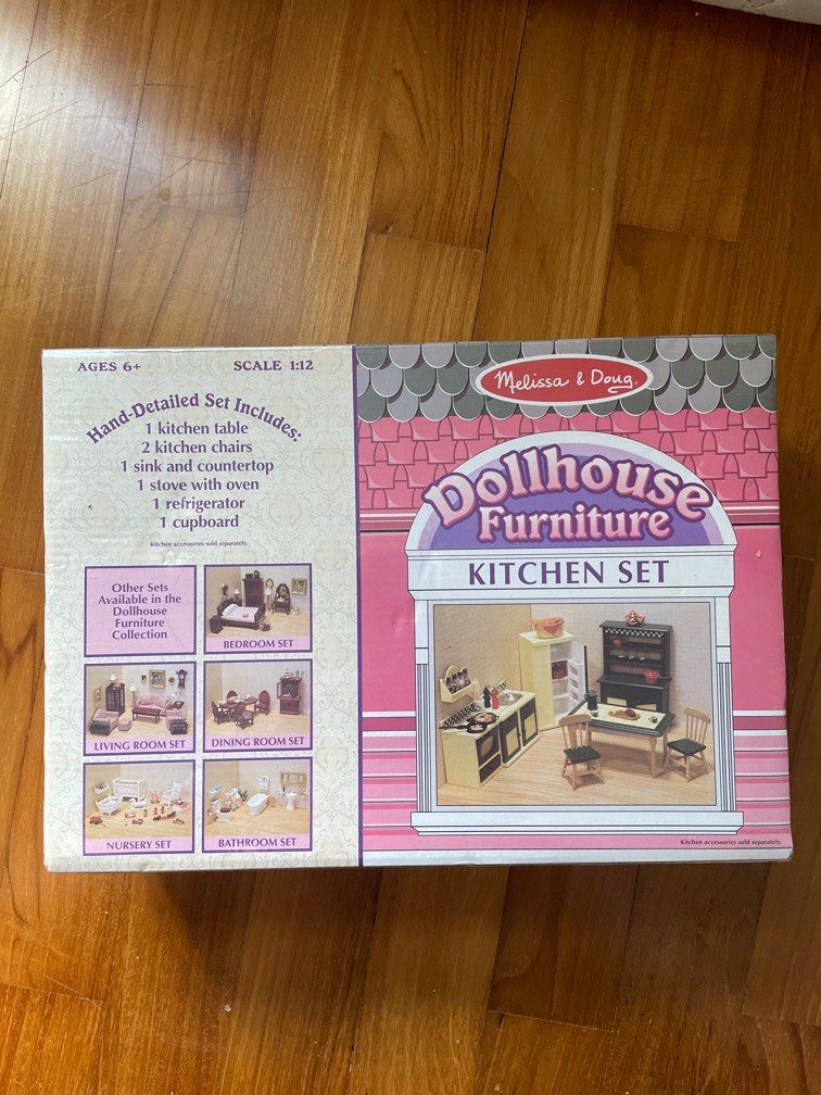 Melissa and doug dollhouse furniture kitchen set deals
