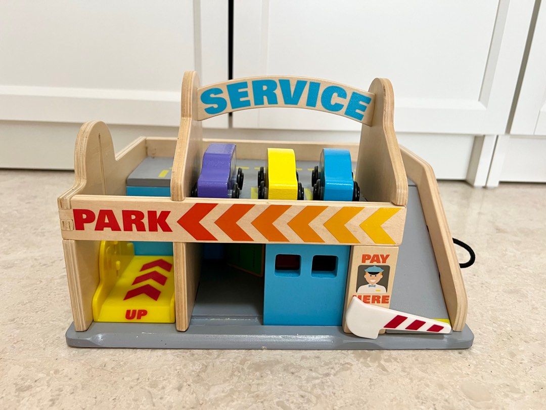 Melissa & doug service station parking garage hotsell