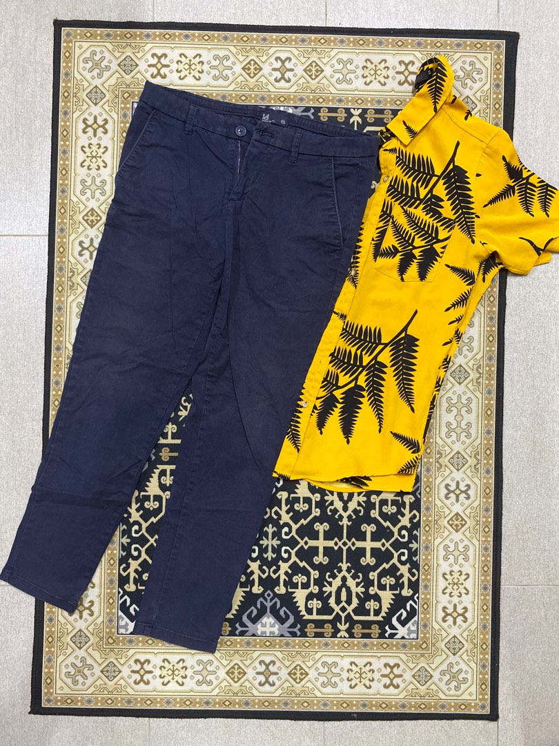 Men Kemeja Drum + pants, Men's Fashion, Tops & Sets, Sets