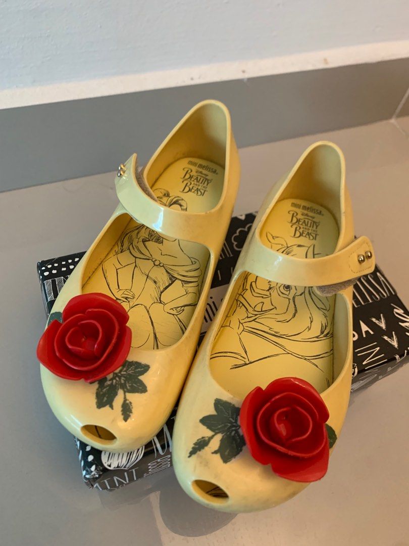 Mini melissa beauty top and the beast yellow