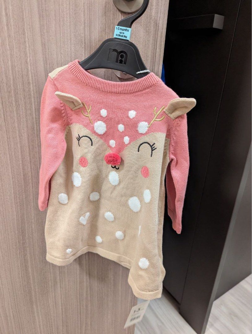 Mothercare reindeer dress sales