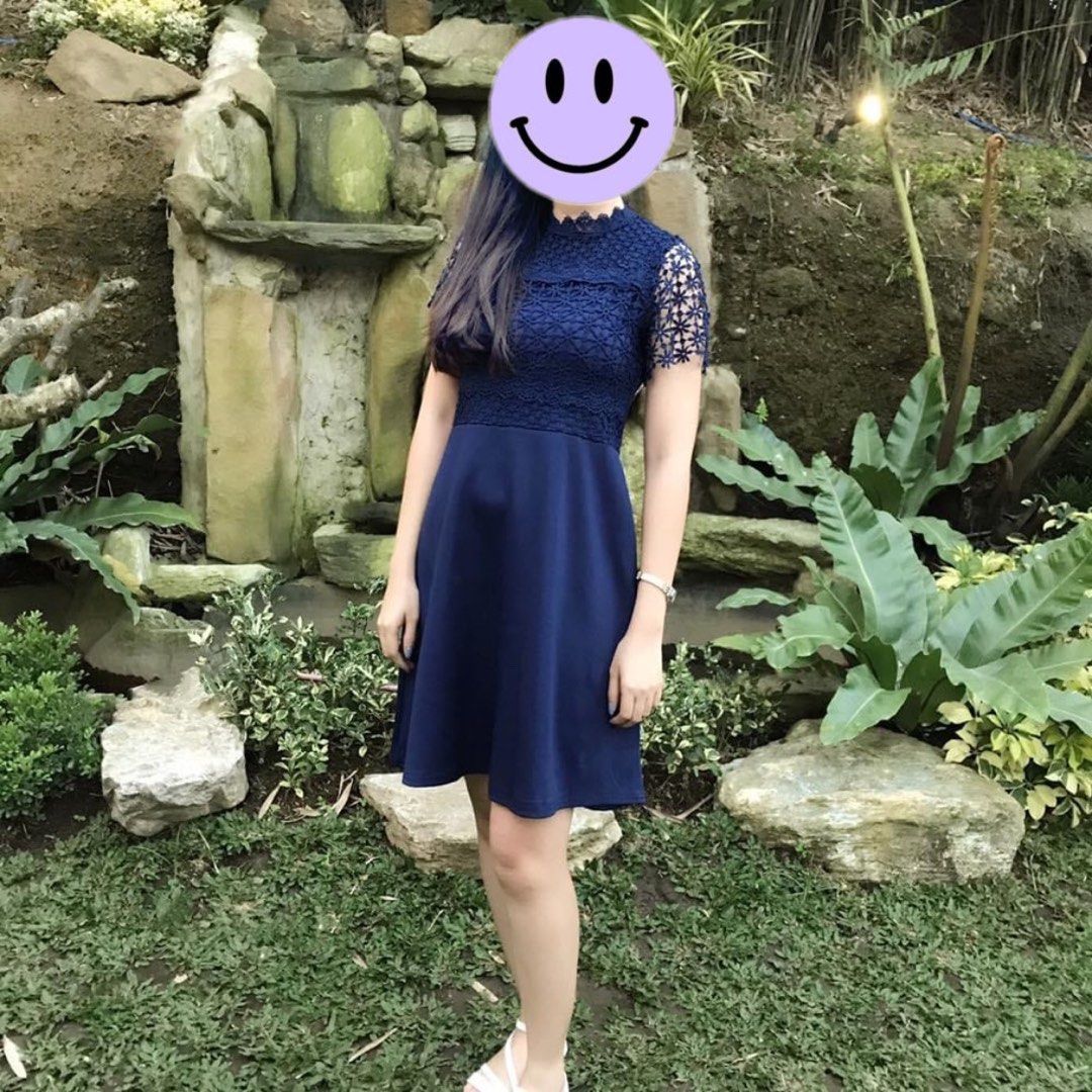 Semi formal dresses navy blue discount