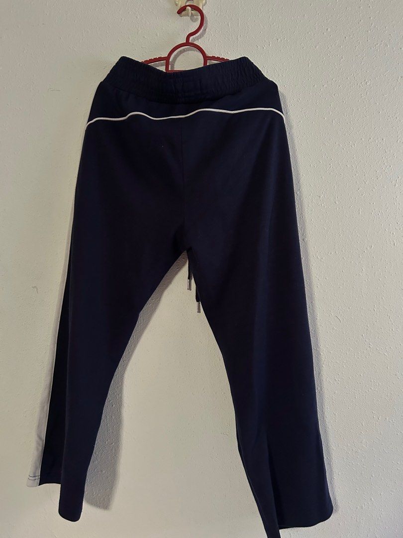 Girls navy deals track pants