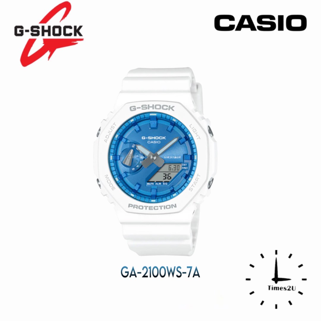 G shock shop white blue