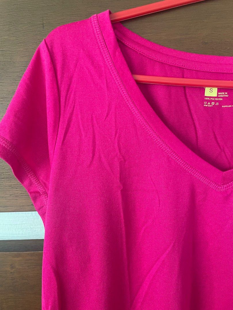 Brand new Neon Berry Pink Xersion V Neck Women's Shirt Drifit