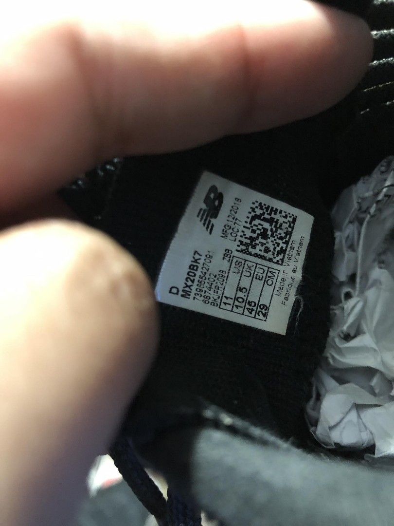 New balance cheap mx20bk7